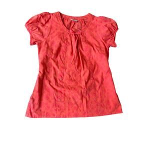 Urbane Scrub Top Coral Size Small